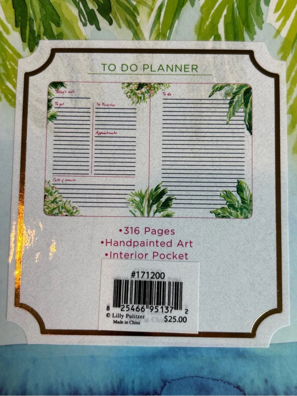 NEW Lilly Pulitzer To Do Planner Spiral Notebook 316 Pages Sealed